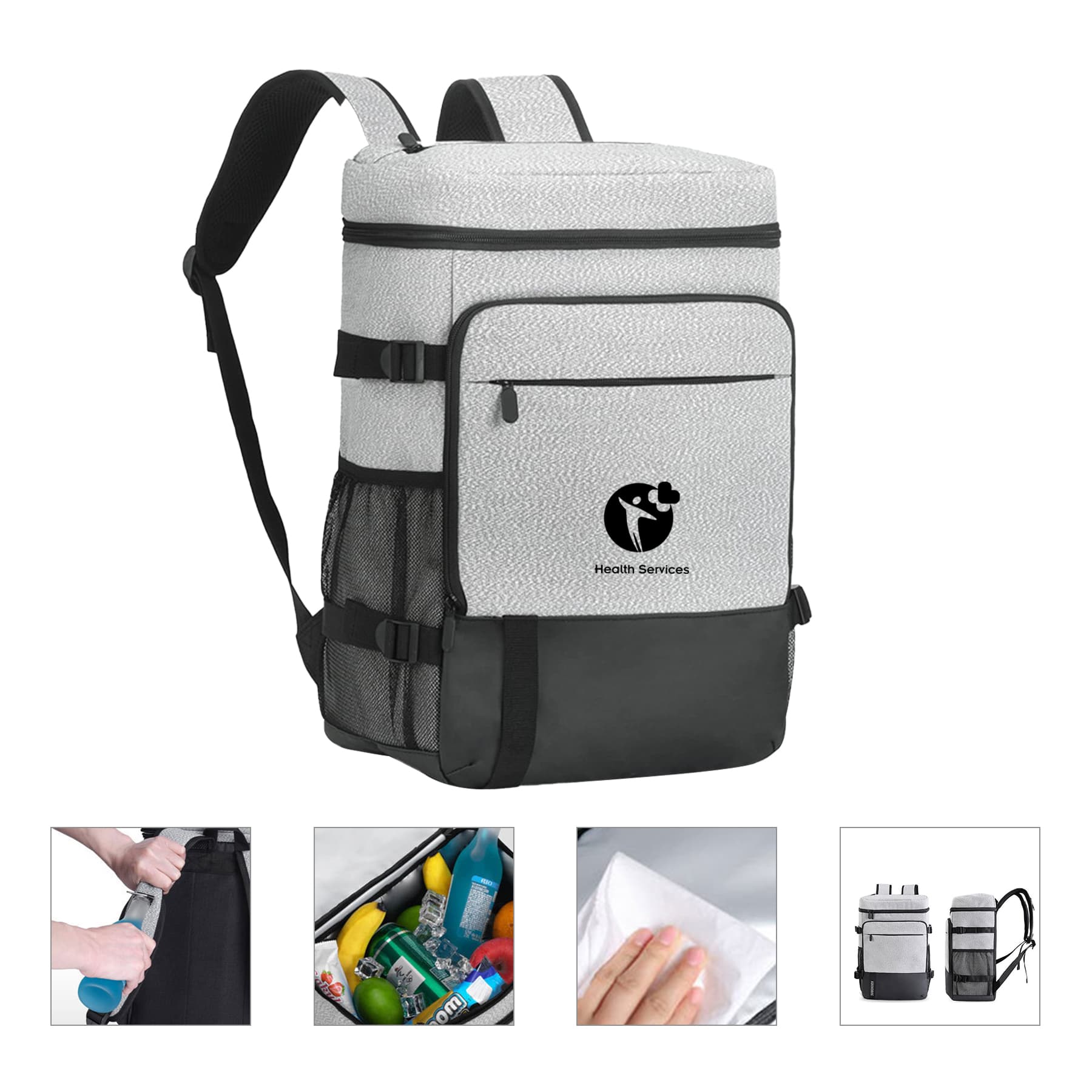 28L Reusable Lasting Freezer Backpacks Lunch Box Cooler Bag