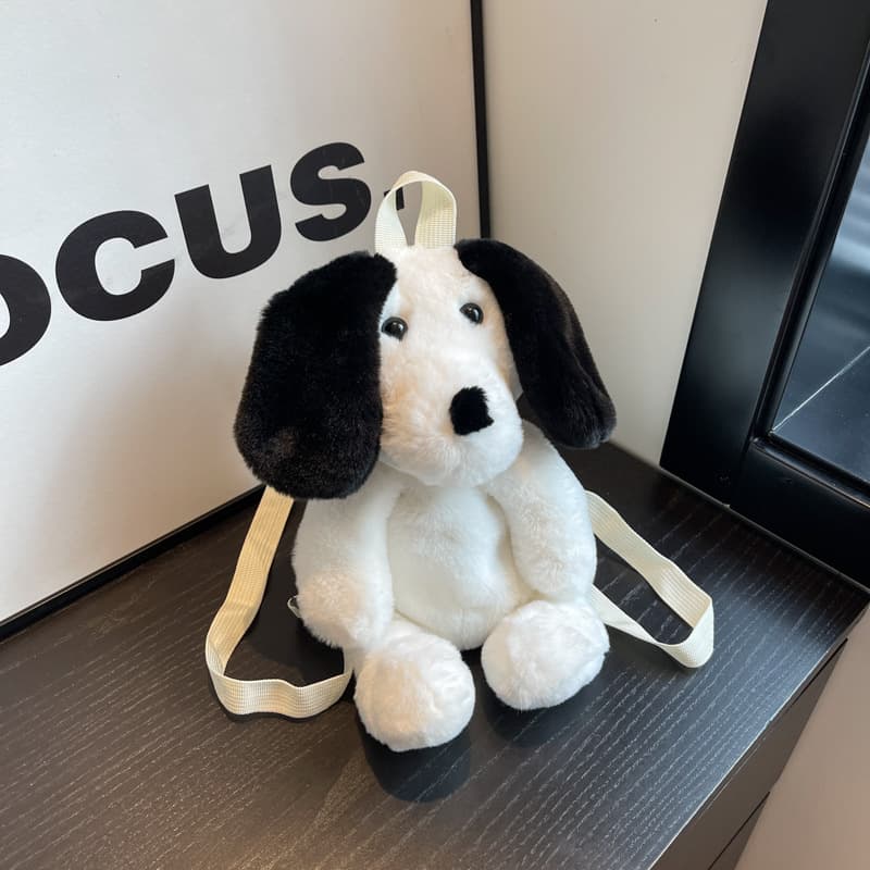 Cotton Plush puppet dog backpack for kids thumbnail 6