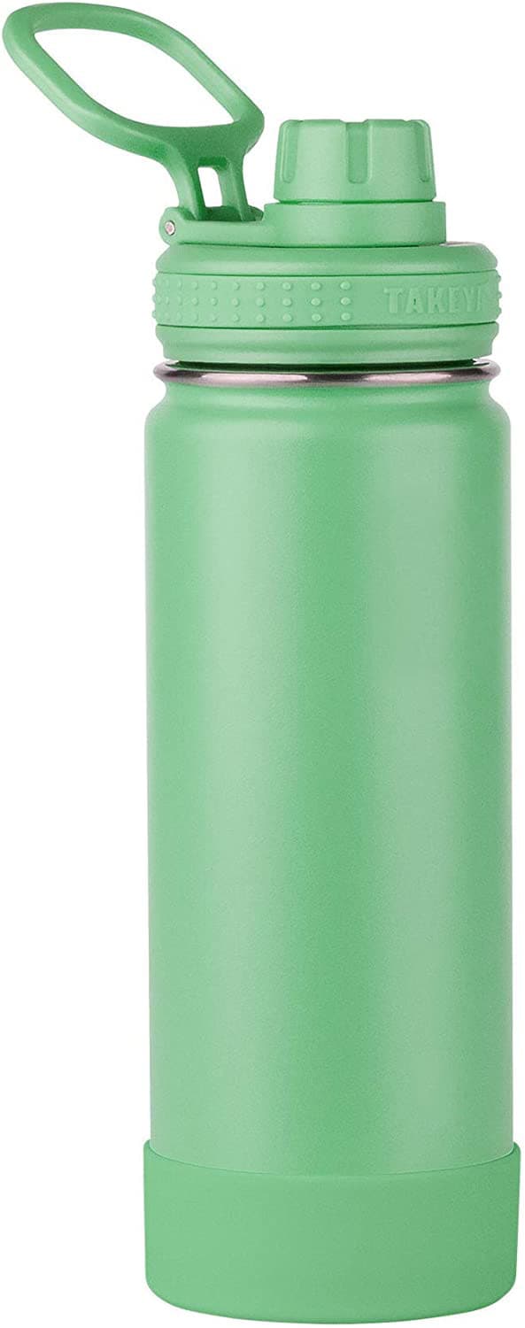 22 oz Insulated Stainless Steel Water Bottle with Spout Lid thumbnail 4