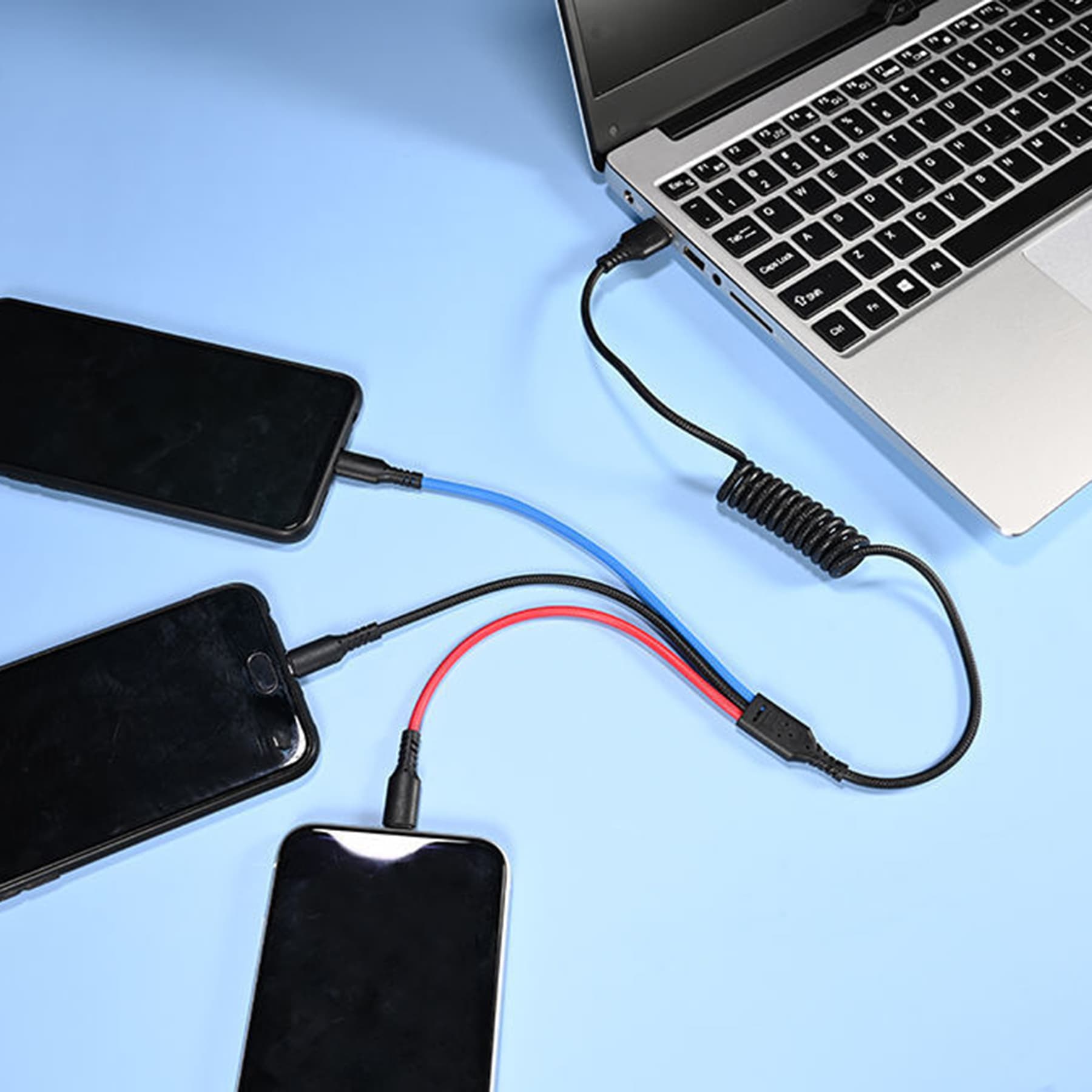 Spring Charger Cable 3 In 1 Usb Fast Charging Cord thumbnail 3