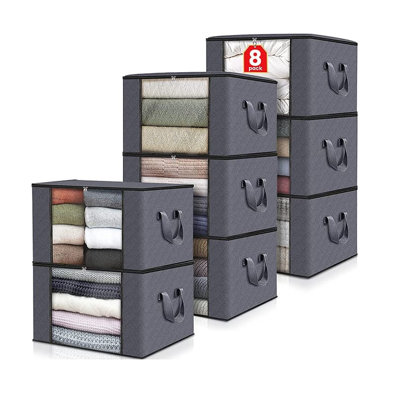 6 Pack Clothes/Blanket Foldable Storage Bags Box thumbnail 5