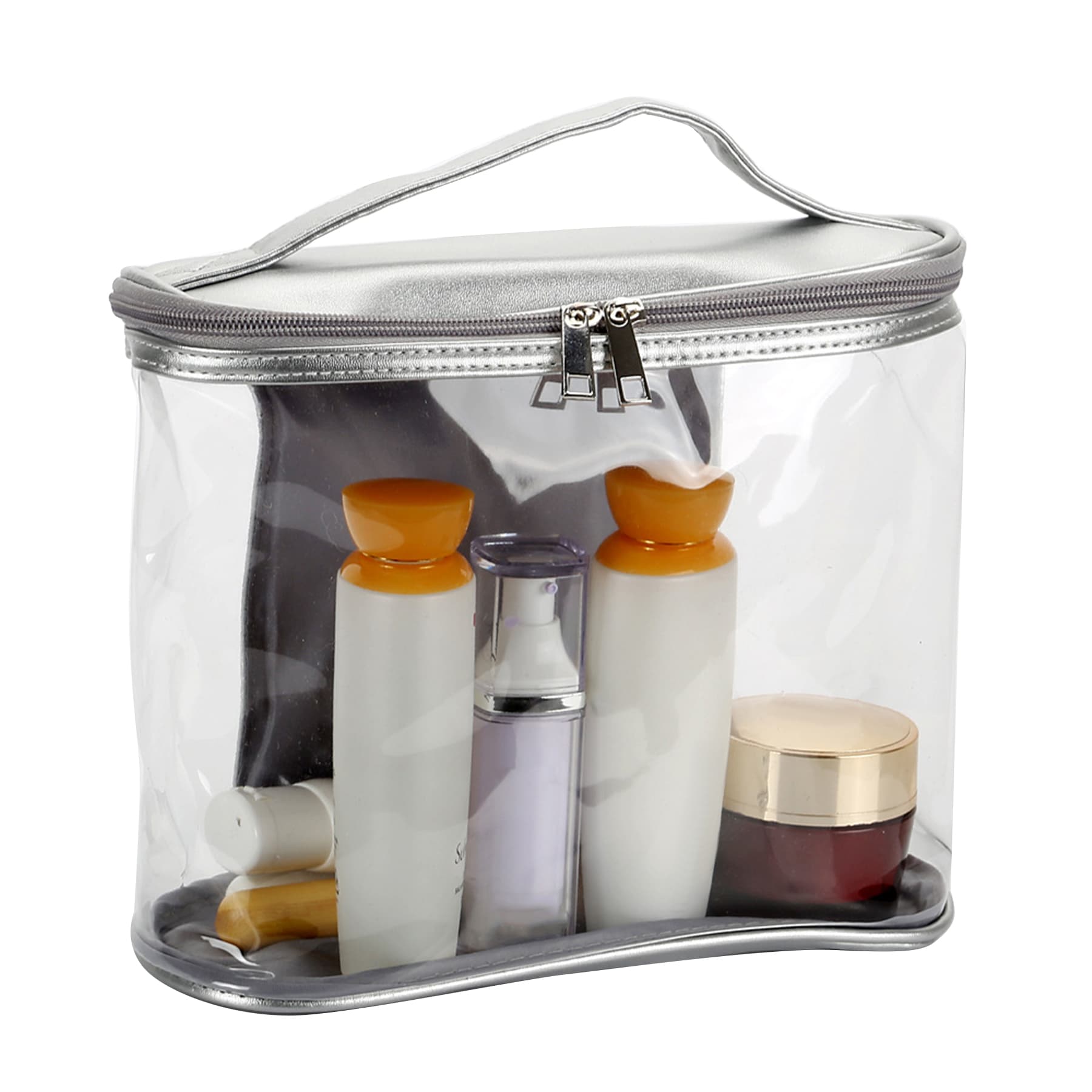 Transparent Makeup Cosmetic Bag with Zipper thumbnail 3