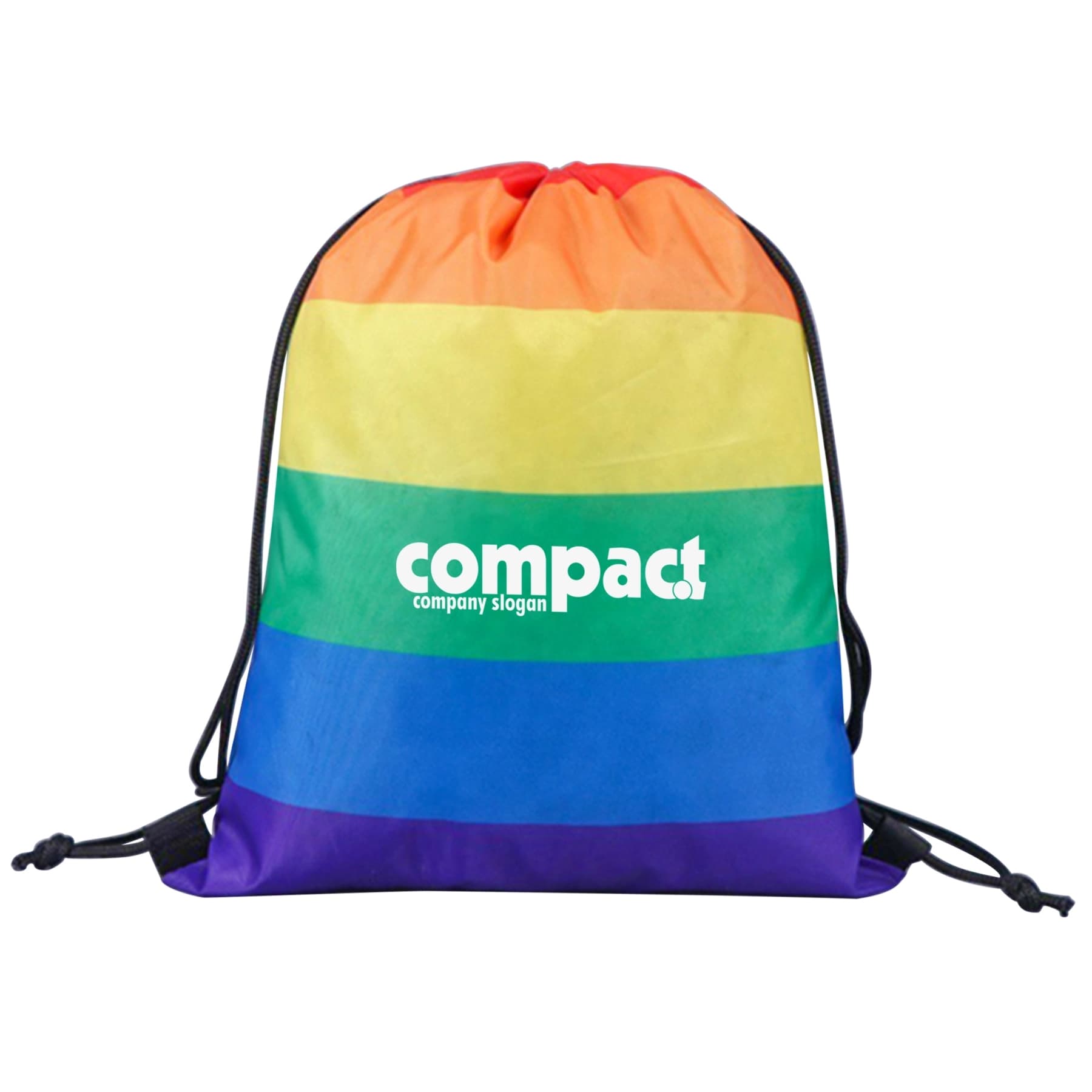 Pride Rainbow Drawstring Backpack thumbnail 6