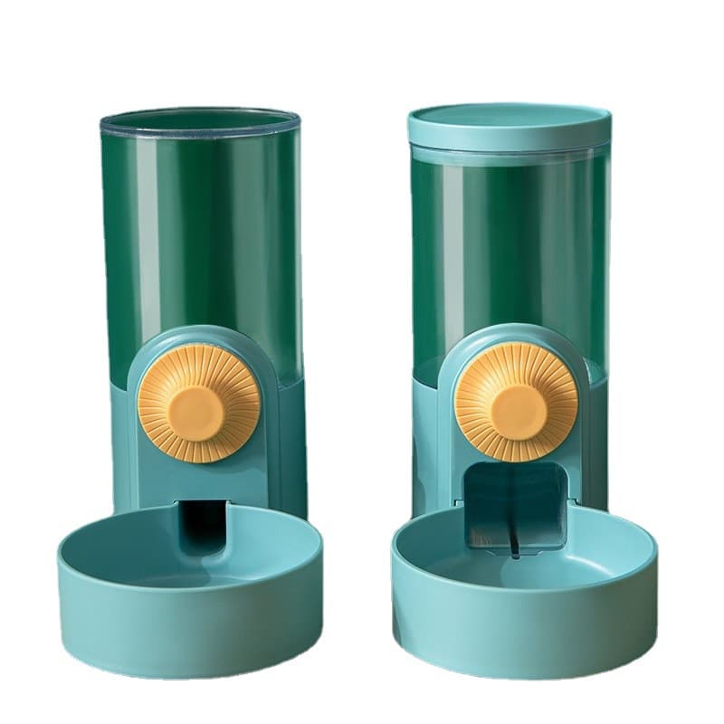 Cat Food and Water Feeder Dispenser Set