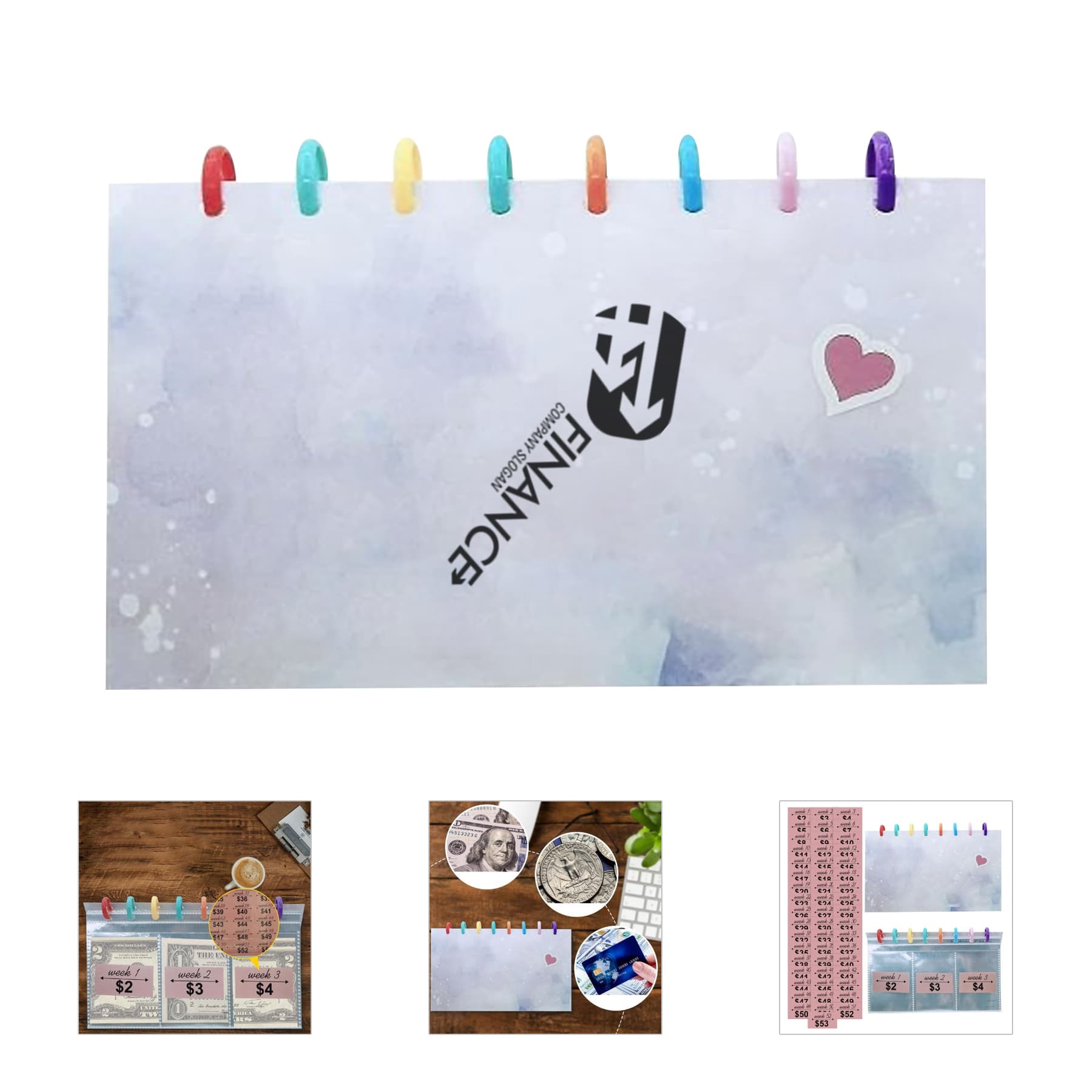 52-week savings challenge binder