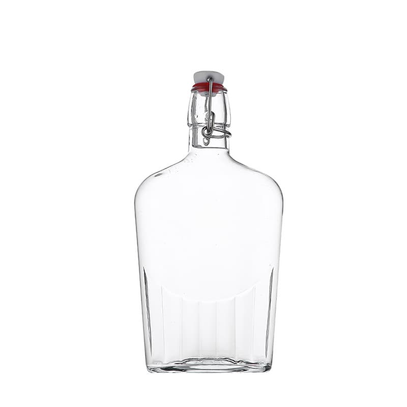 Swing Top 17 Ounce Flask Clear Glass Bottle Bormioli Rocco thumbnail 2