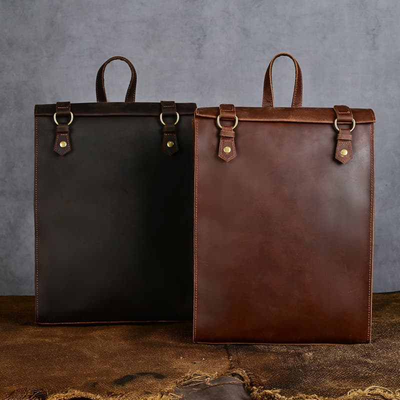 Genuine Leather Business Work backpack thumbnail 4