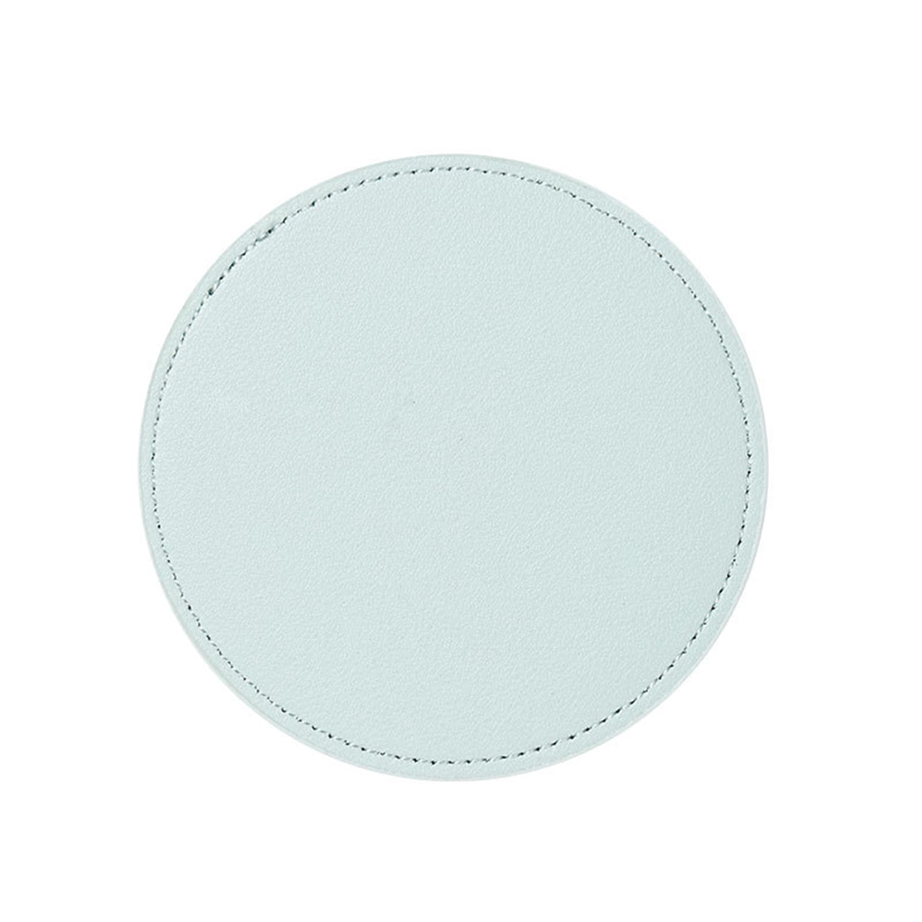 Leather 4-Round Coaster Set thumbnail 3