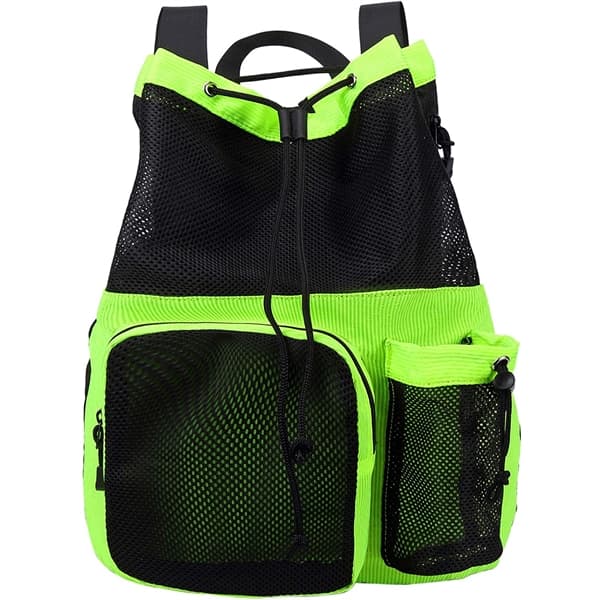 Mesh Drawstring Backpack with Shoe Bag