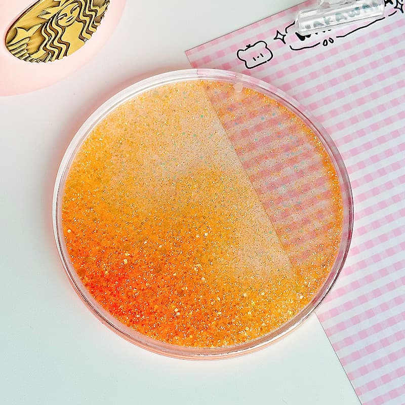 Acrylic Coaster Drink Insulation Mat With Quicksand thumbnail 3
