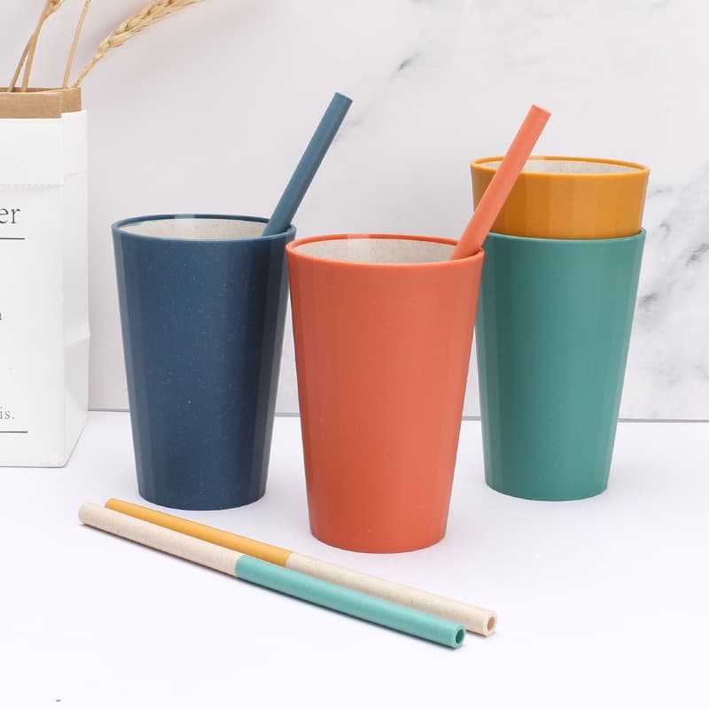 Wheat Straw Cups and Chopsticks Set thumbnail 4