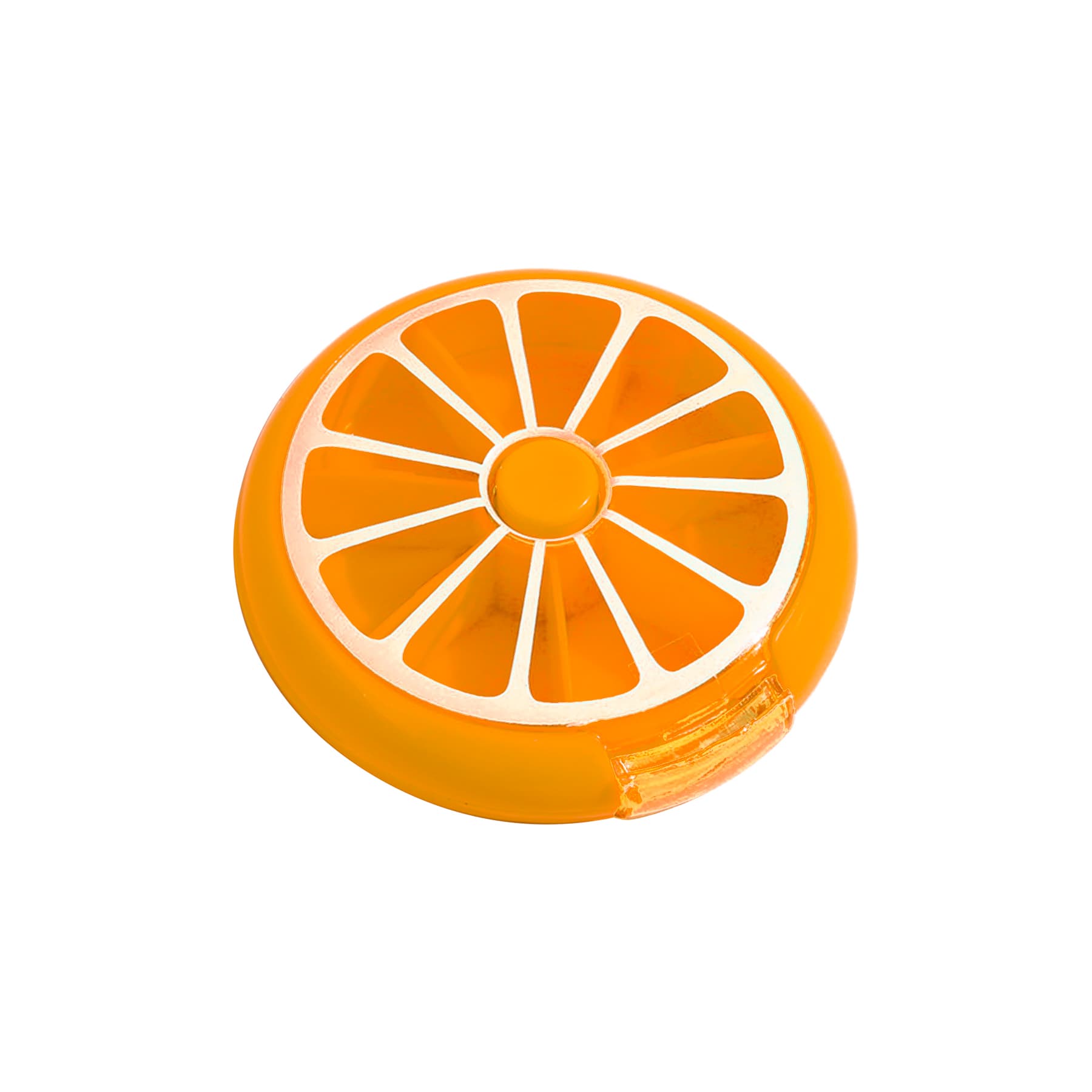 Rotatable 7-Slot Round Pill Box Medicine Case