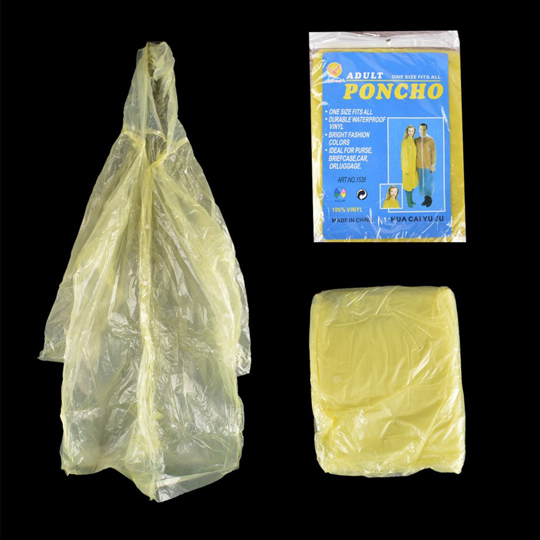 Transparent Reusable Rain Poncho