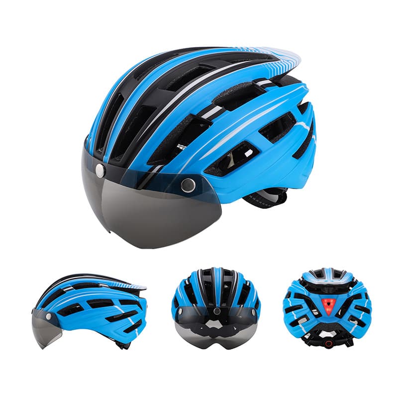 Adjustable Bicycle Helmet With Rear Light thumbnail 6