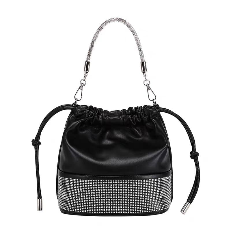 PU Leather Bucket Crossbody Bag