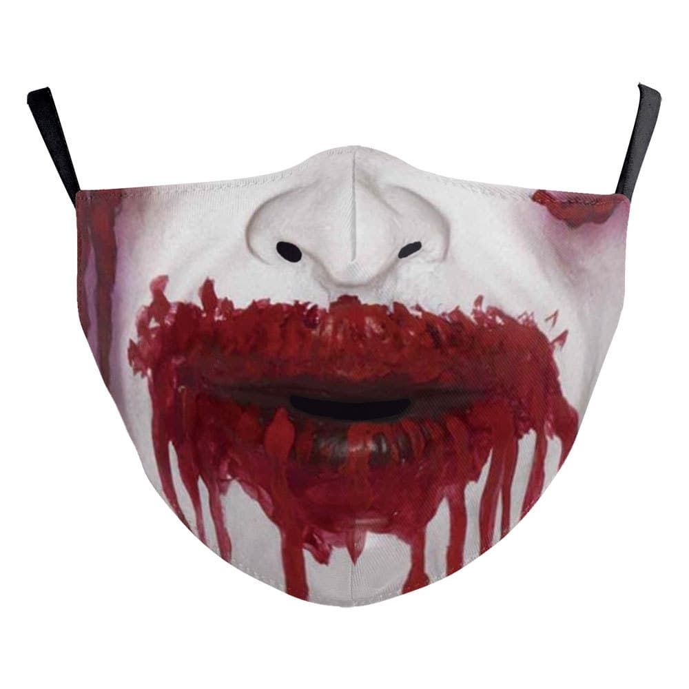 Cotton Fancy Halloween Face Mask Beats Mouth for Adult Party thumbnail 4
