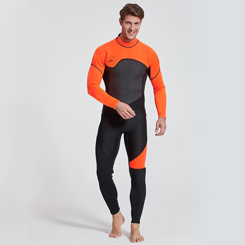 2XL Wetsuit Men 3Mm Neoprene Full Body Diving Suits Long Sleeve