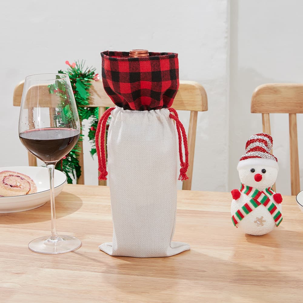 Cotton Hemp Wine Bag thumbnail 3