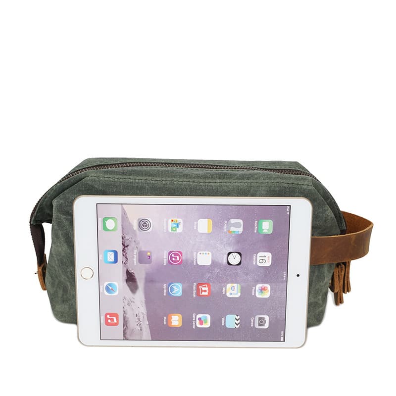 Waxed Canvas Toiletry Bag thumbnail 5