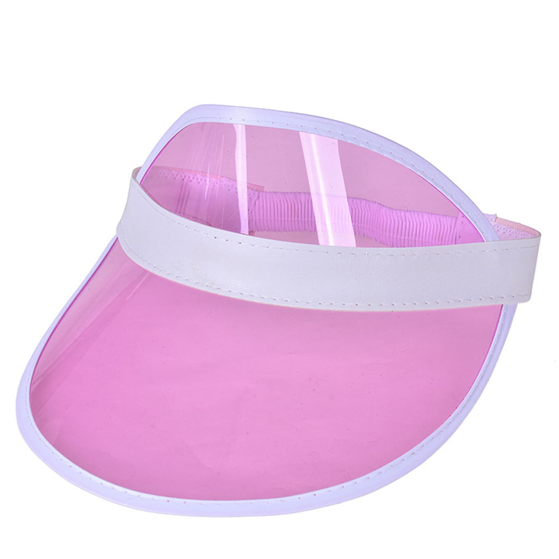 Rainbow Pvc Transparent Sun Visor Hat thumbnail 16