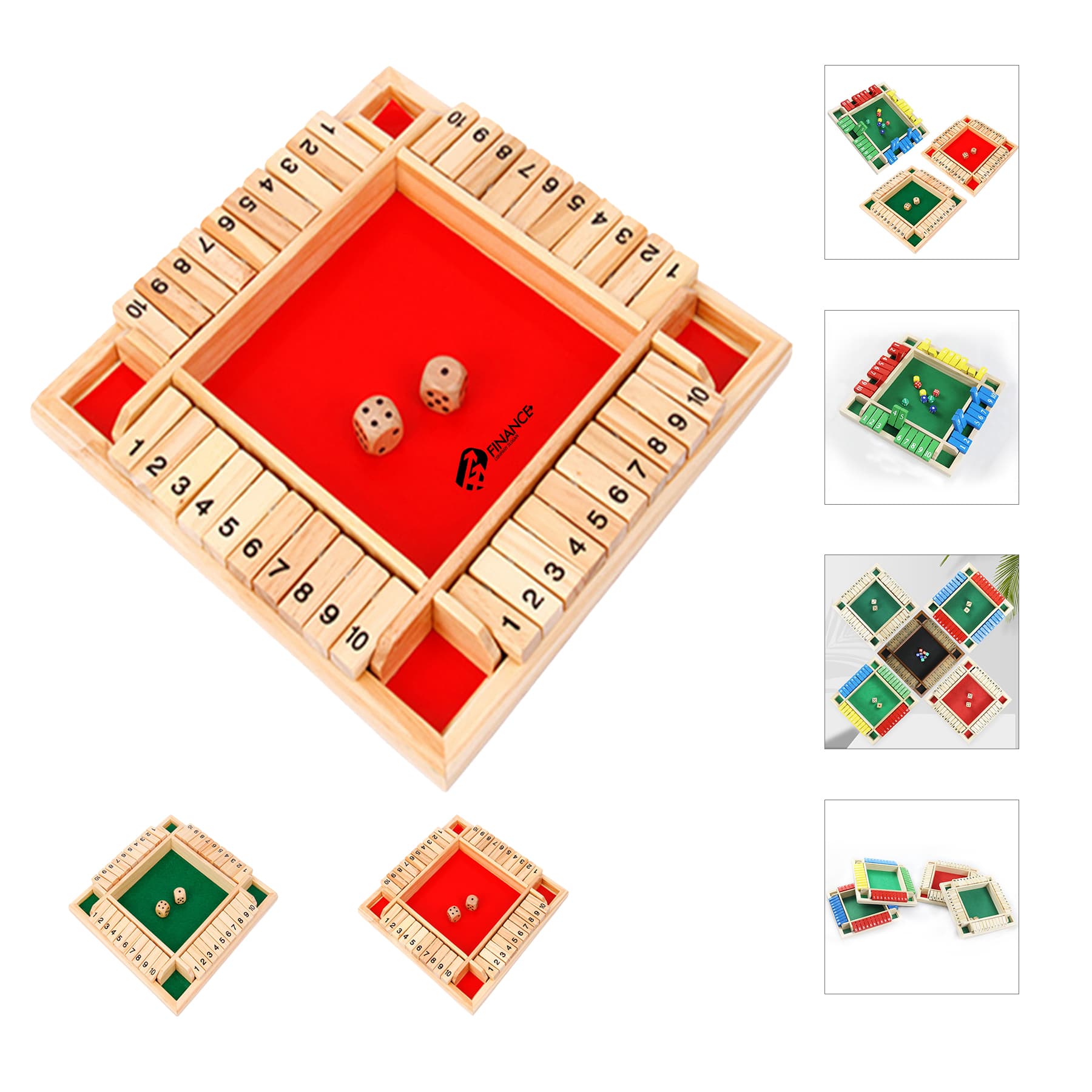 Shut The Box Wooden Board Game