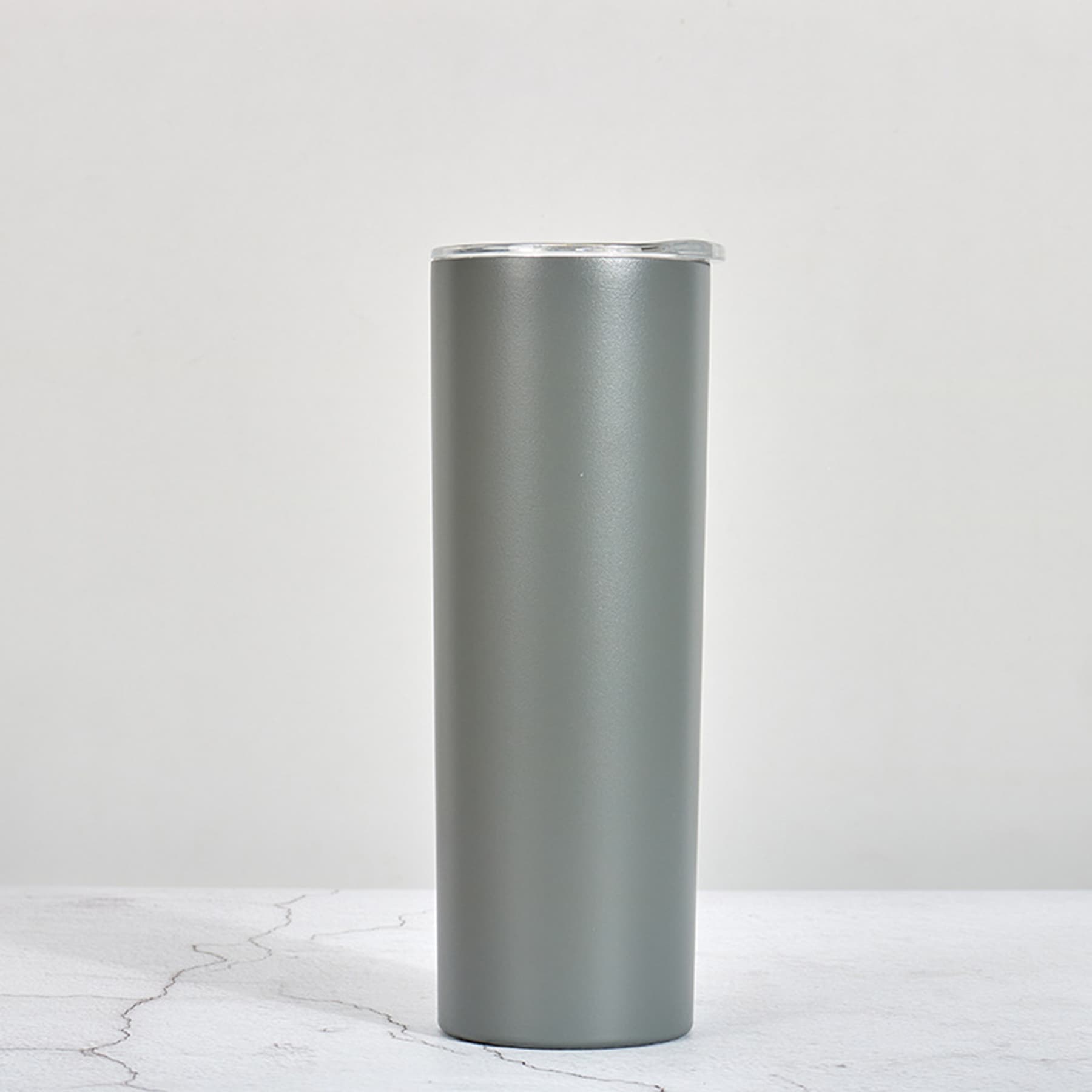 20oz Skiny Vacuum Insulated Tumbler with lid thumbnail 3