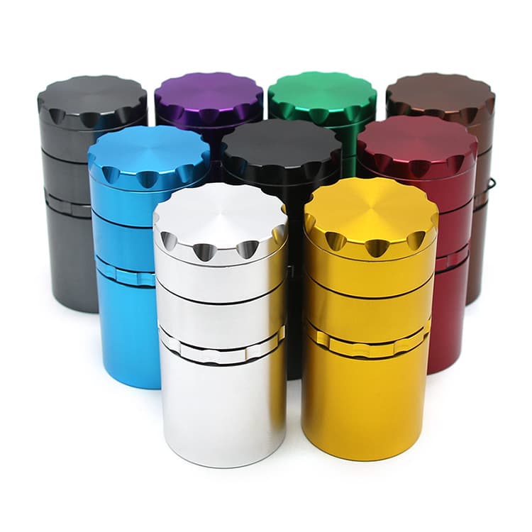 Aluminium Herb Grinder With Large Capacity Storage Container thumbnail 2