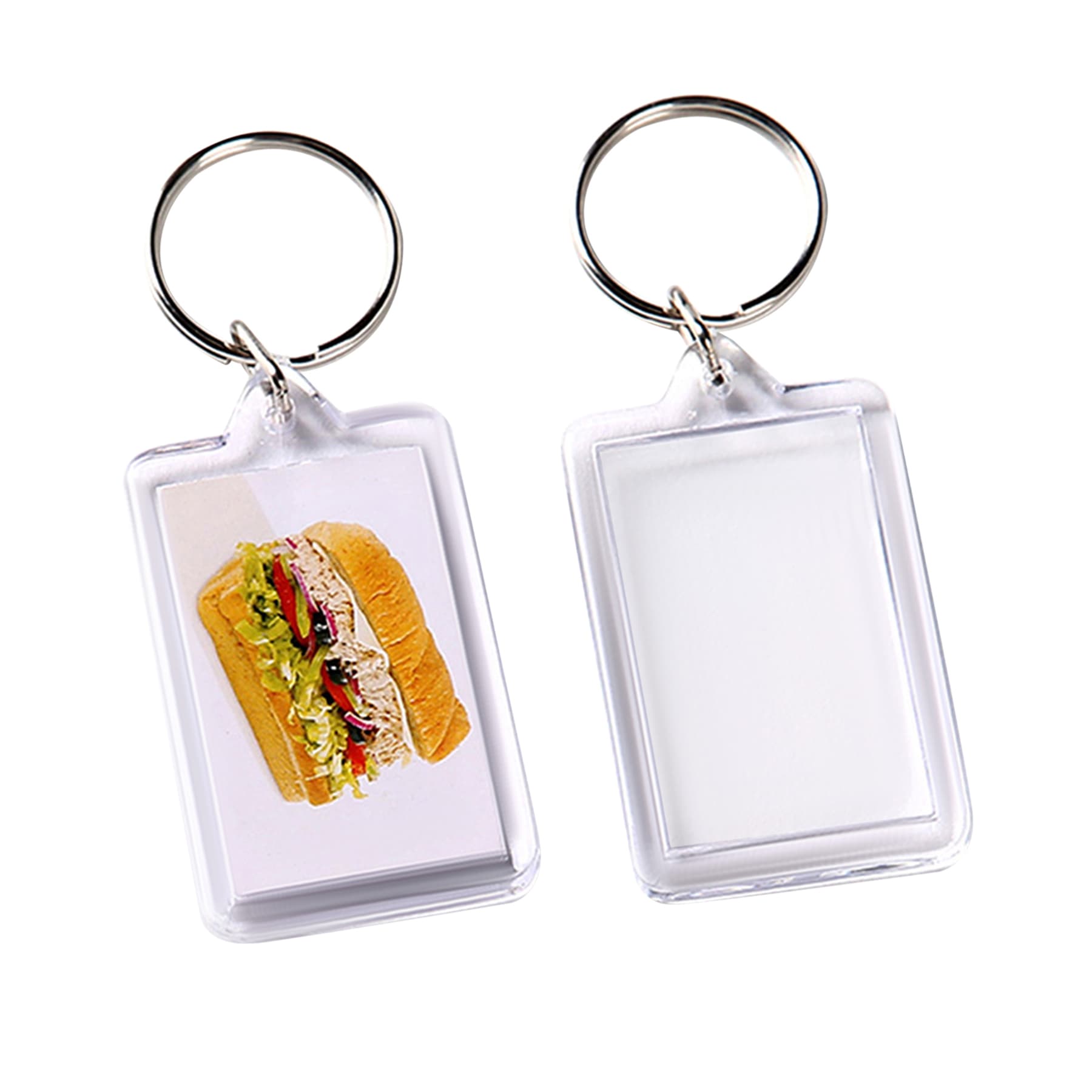 Rectangle Acrylic Photo Insert Keytag thumbnail 5