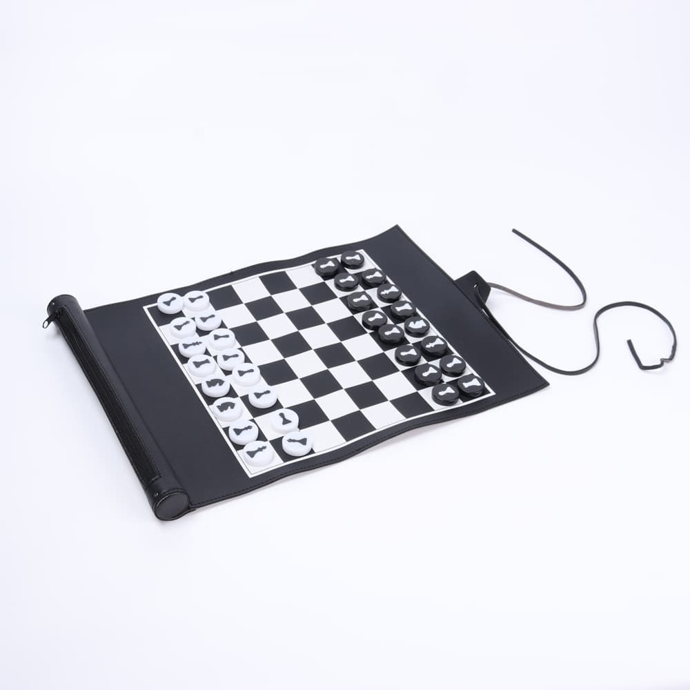 Folding Portable Travel Camping Board Games Chess Checkers thumbnail 2