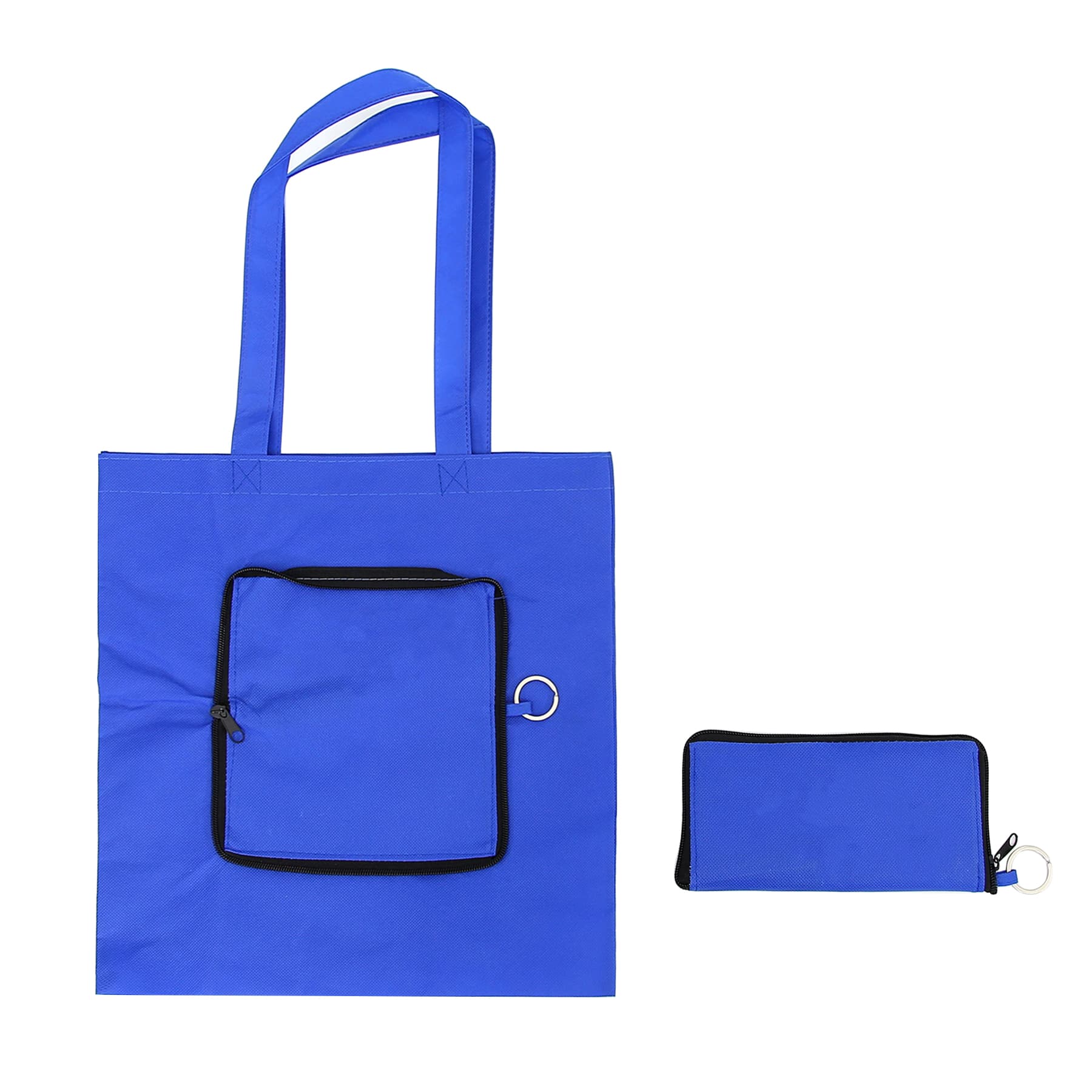 Custom Zip-Up Folding Tote Bags thumbnail 5
