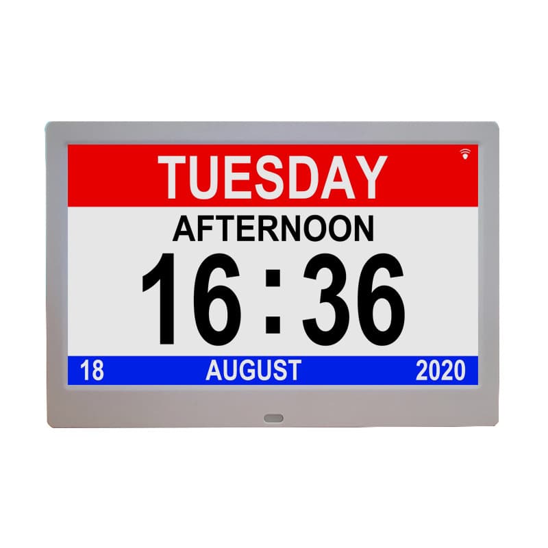 8 Inch Digital Day Calendar Clock thumbnail 5