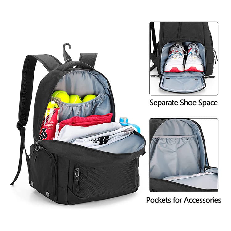 Tennis Backpack With Separate Shoe Space