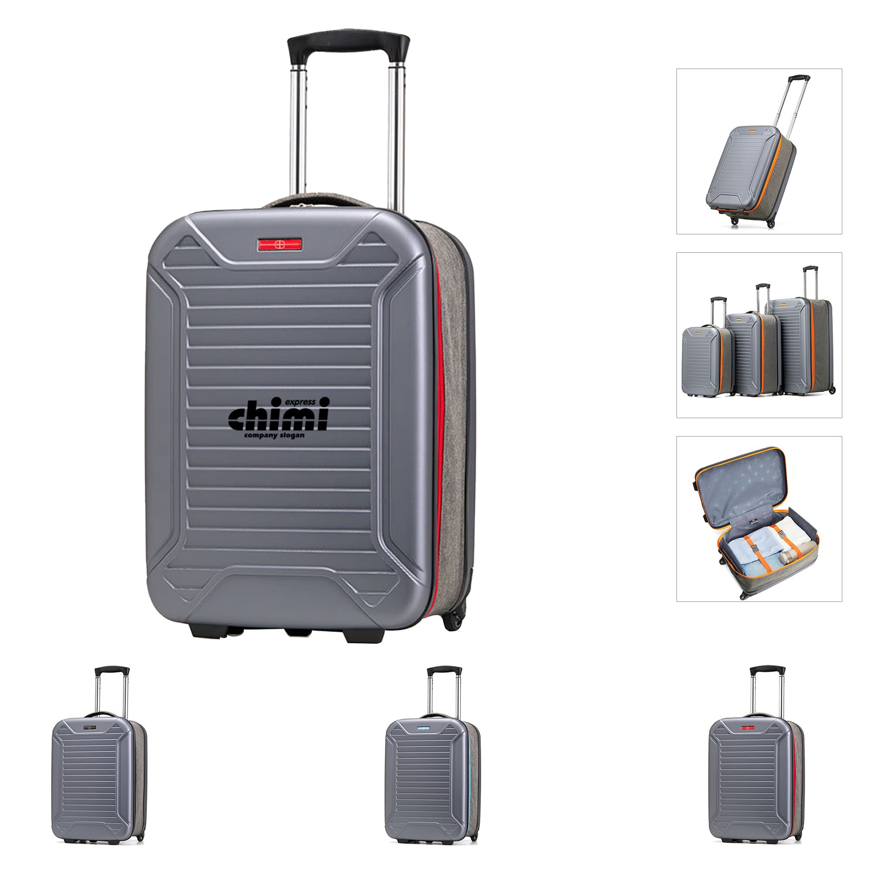 Foldable Suitcase Luggage With Wheels Rolling