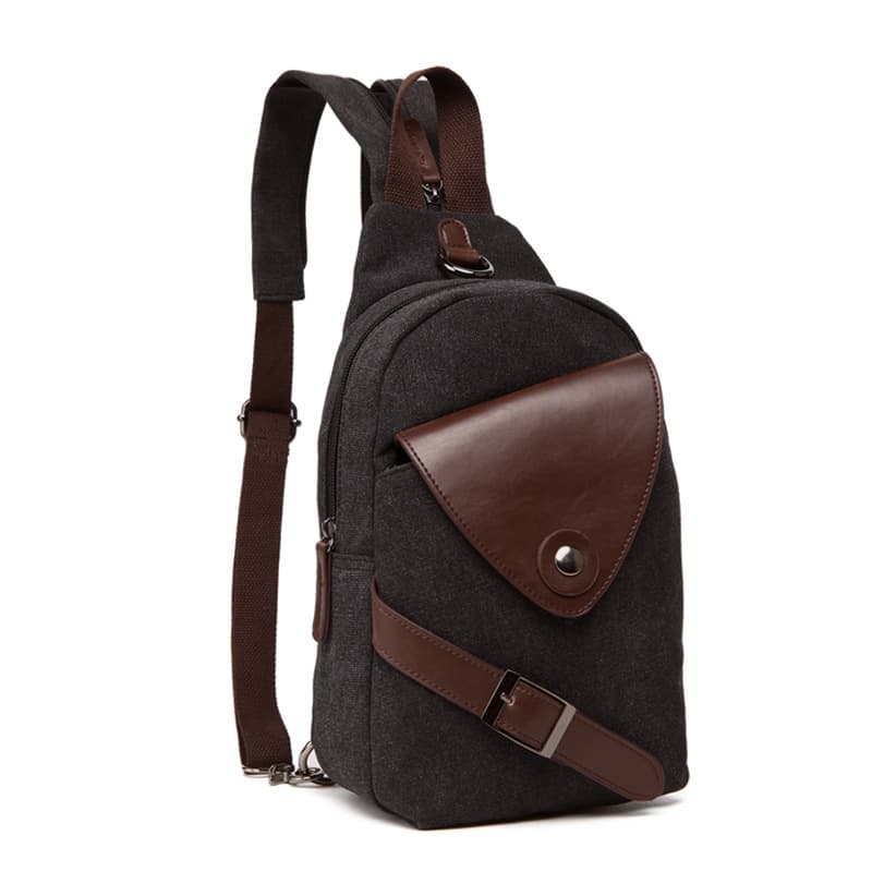 Canvas Sling Crossbod Shoulder Bag thumbnail 6