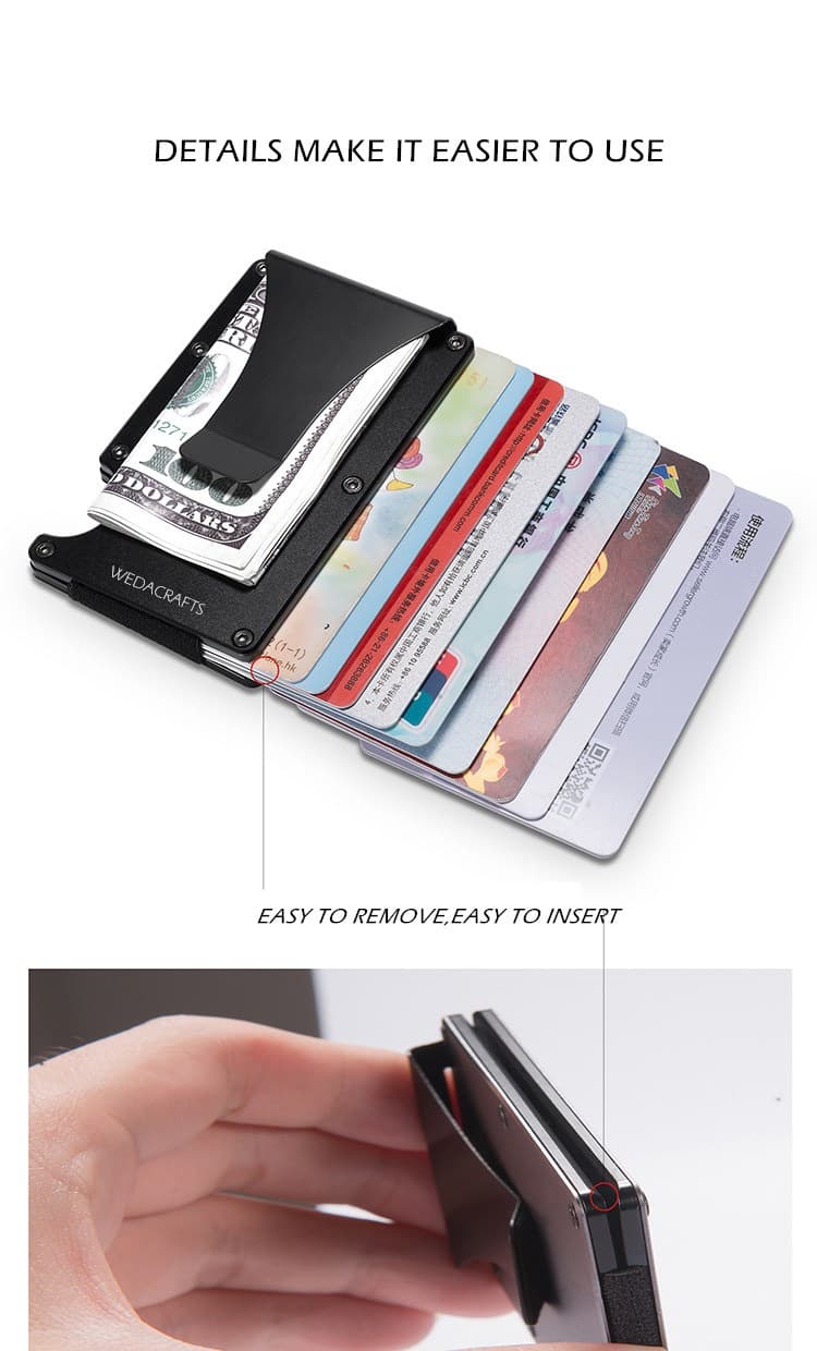 Minimalist Aluminum Metal Wallet thumbnail 17
