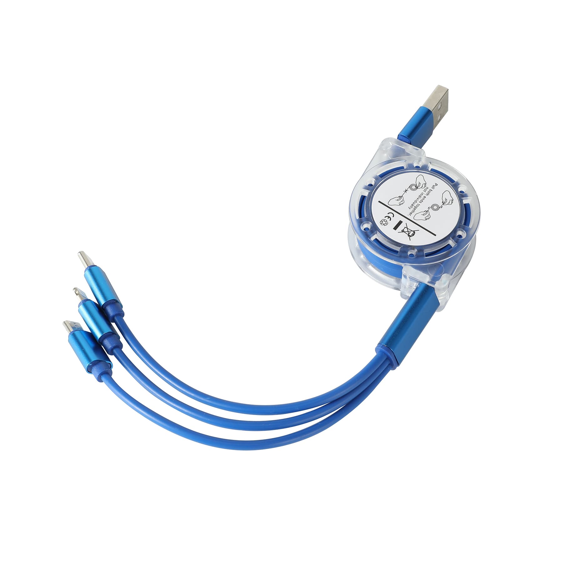Portable 3 In 1 Retractable Charging Cable