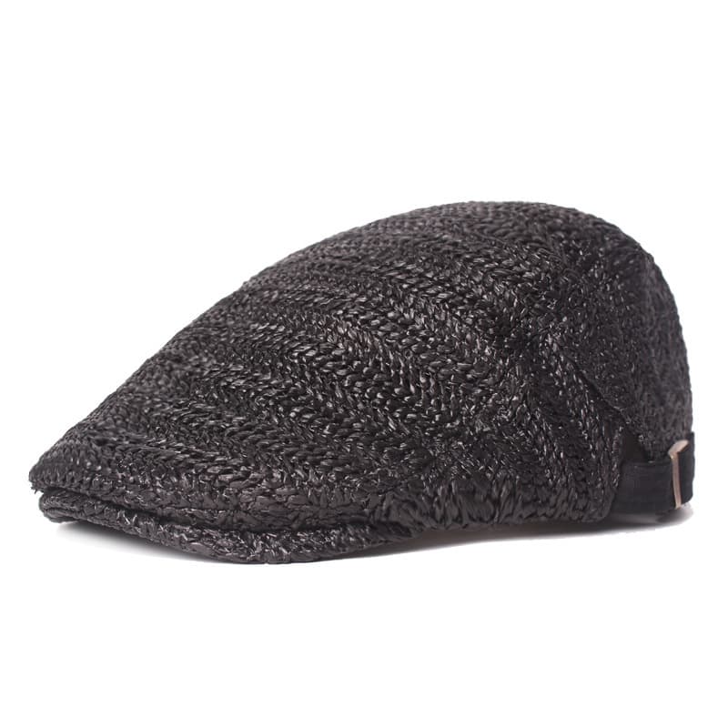 Men Flat Cap Breathable Summer Newsboy Hat