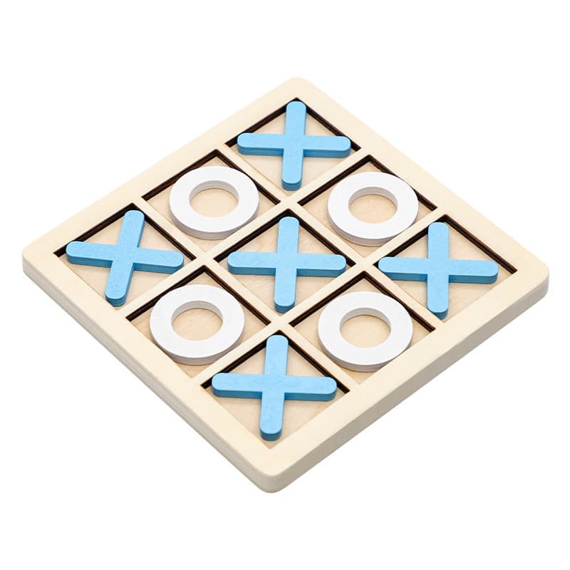 Nine-square wooden chessboard thumbnail 2
