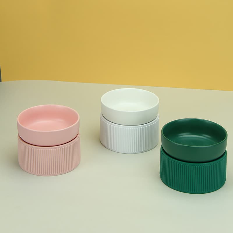 New Multifunction HIPS Ceramic Elevated Pet Bowl thumbnail 2