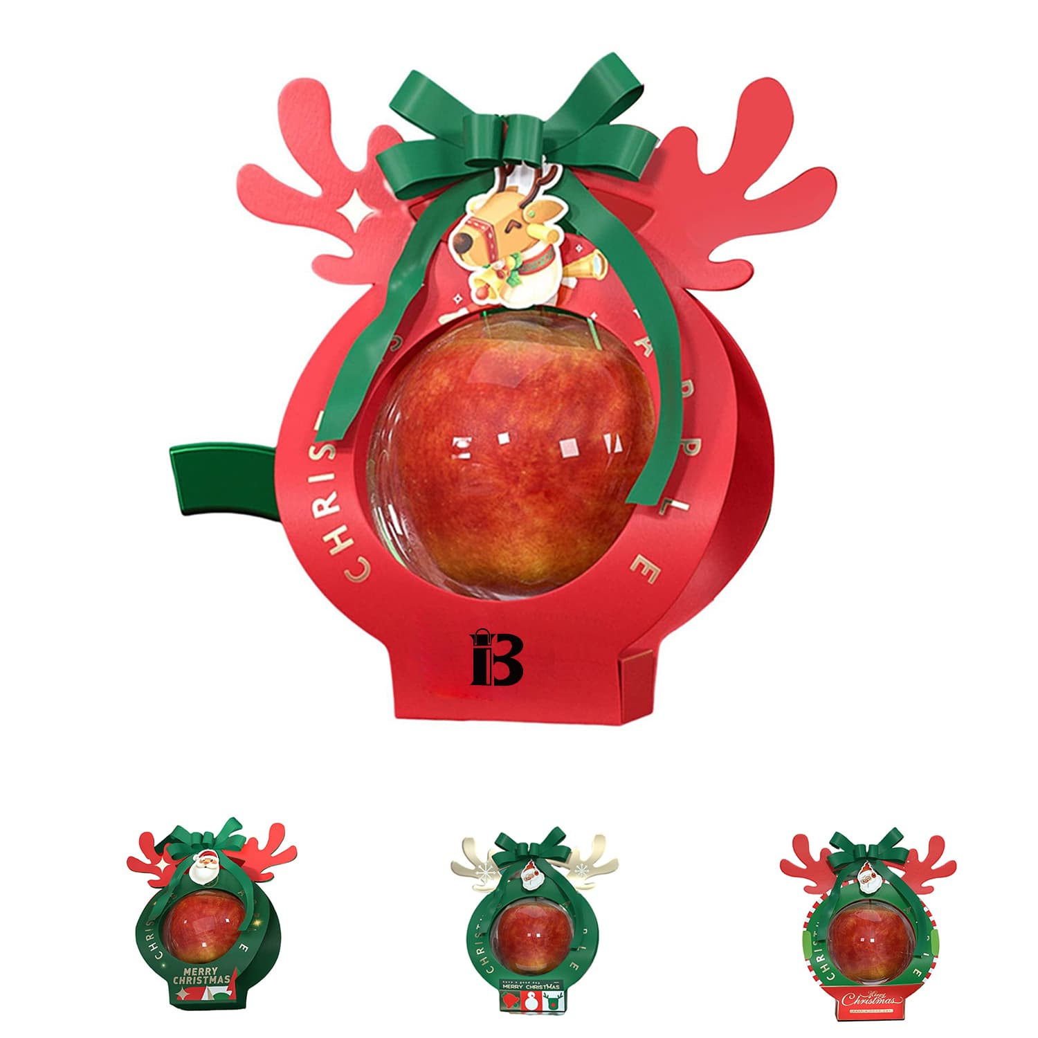 Transparent Festive Christmas Candy Packaging Handle Box thumbnail 2