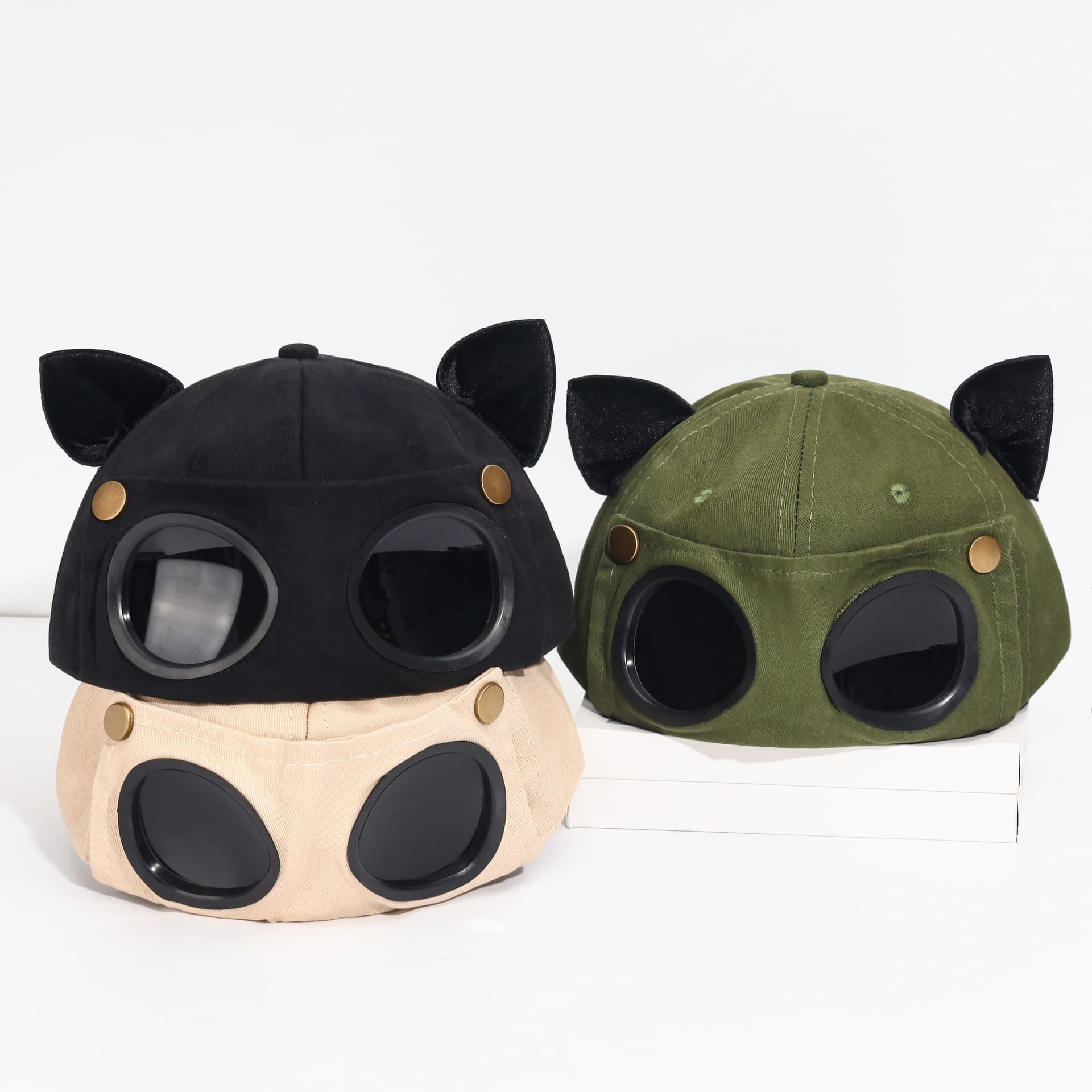 Cat Ear Cap with Sunglasses thumbnail 5