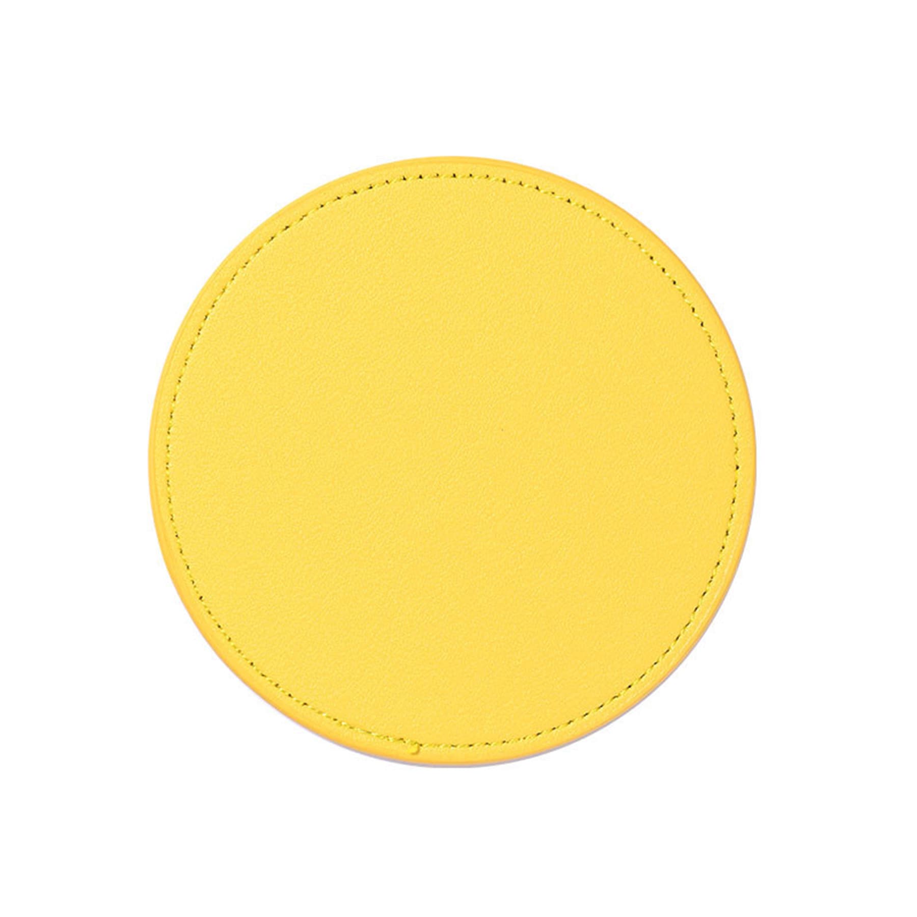 Leather 4-Round Coaster Set thumbnail 6