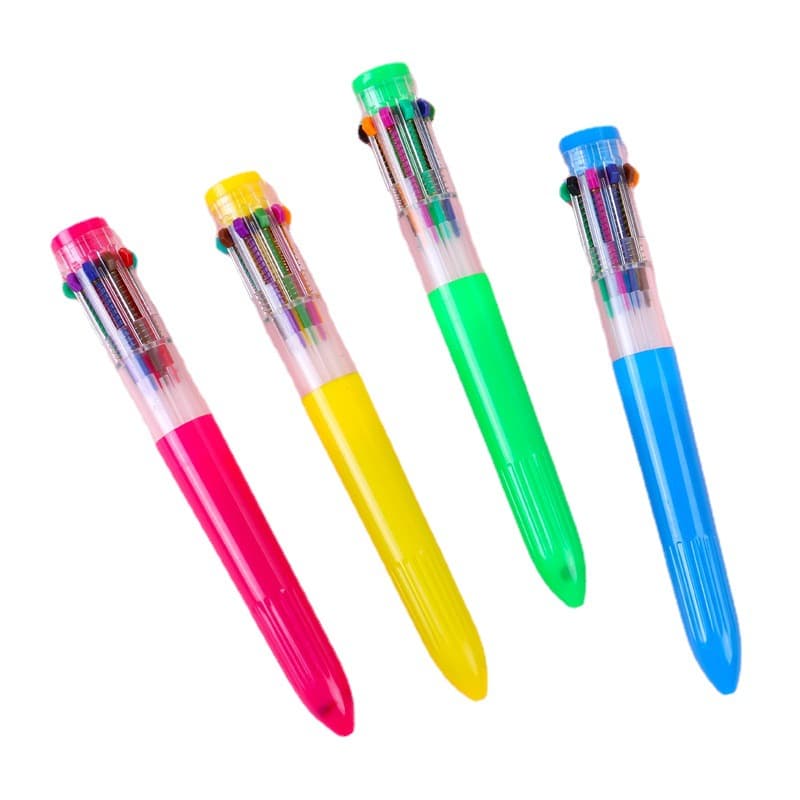 10-in-1 Multicolor Retractable Ballpoint Pen