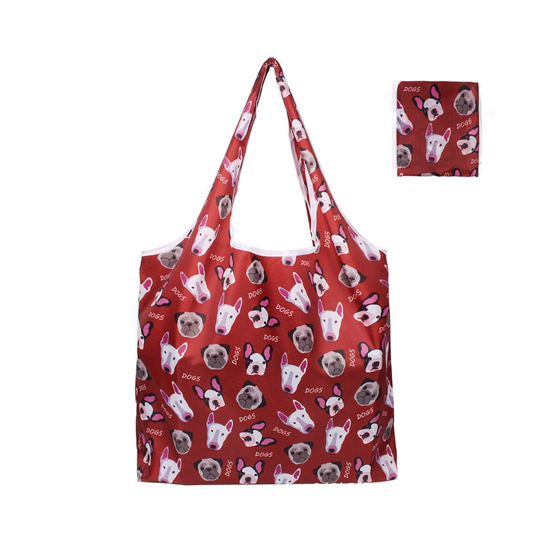 Foldable Nylon Grocery Tote with Full Color Sublimation thumbnail 4