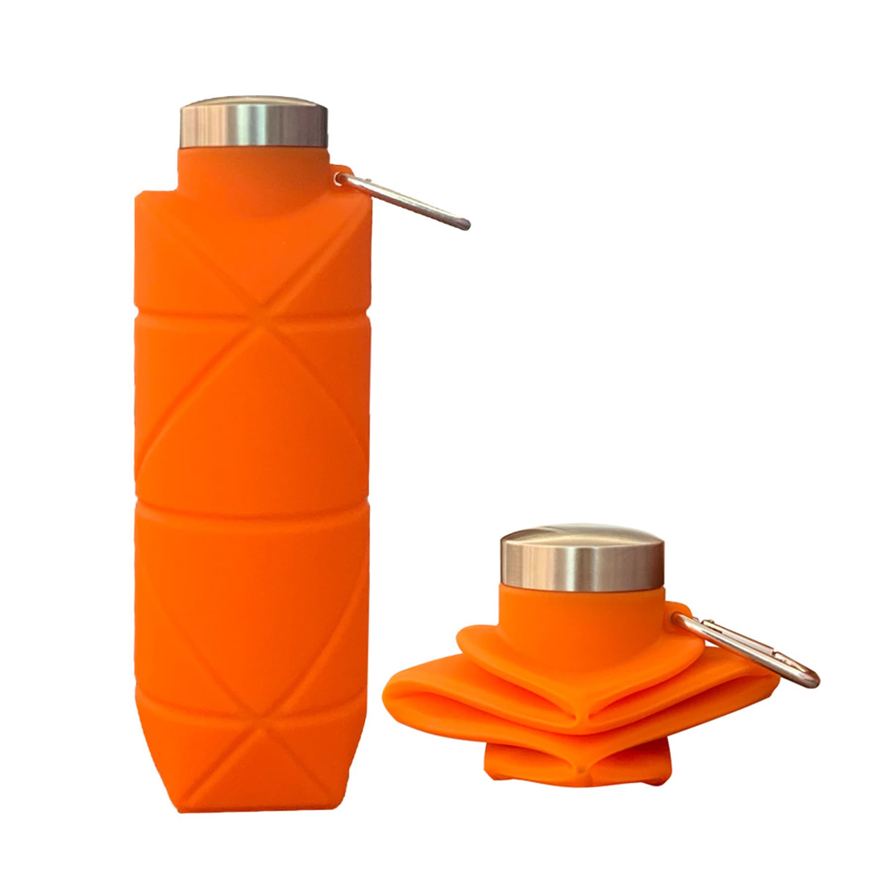 24 Oz Big Capacity Silicone Folding Sprots Water Bottle thumbnail 4
