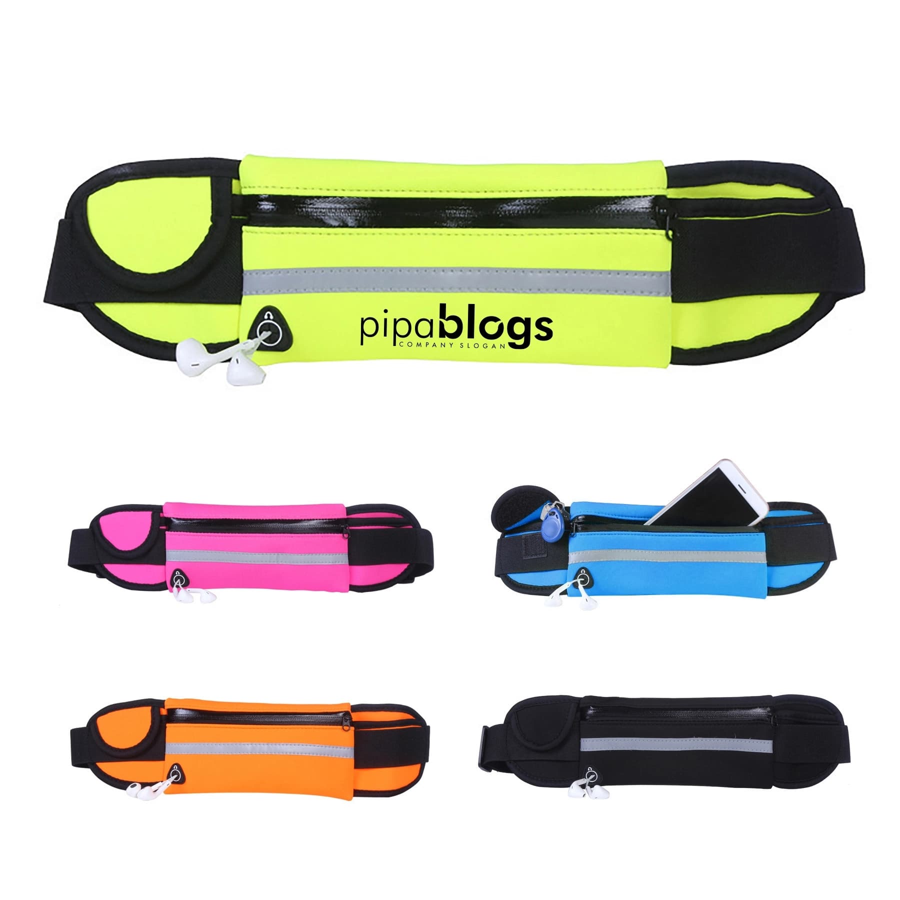 Zippered Fanny Pack w/Reflective Stripe thumbnail 4