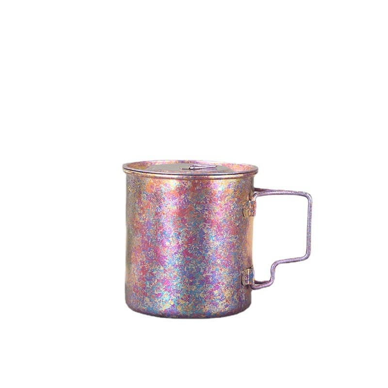 Ultralight Purple Titanium Cup with Lid thumbnail 6