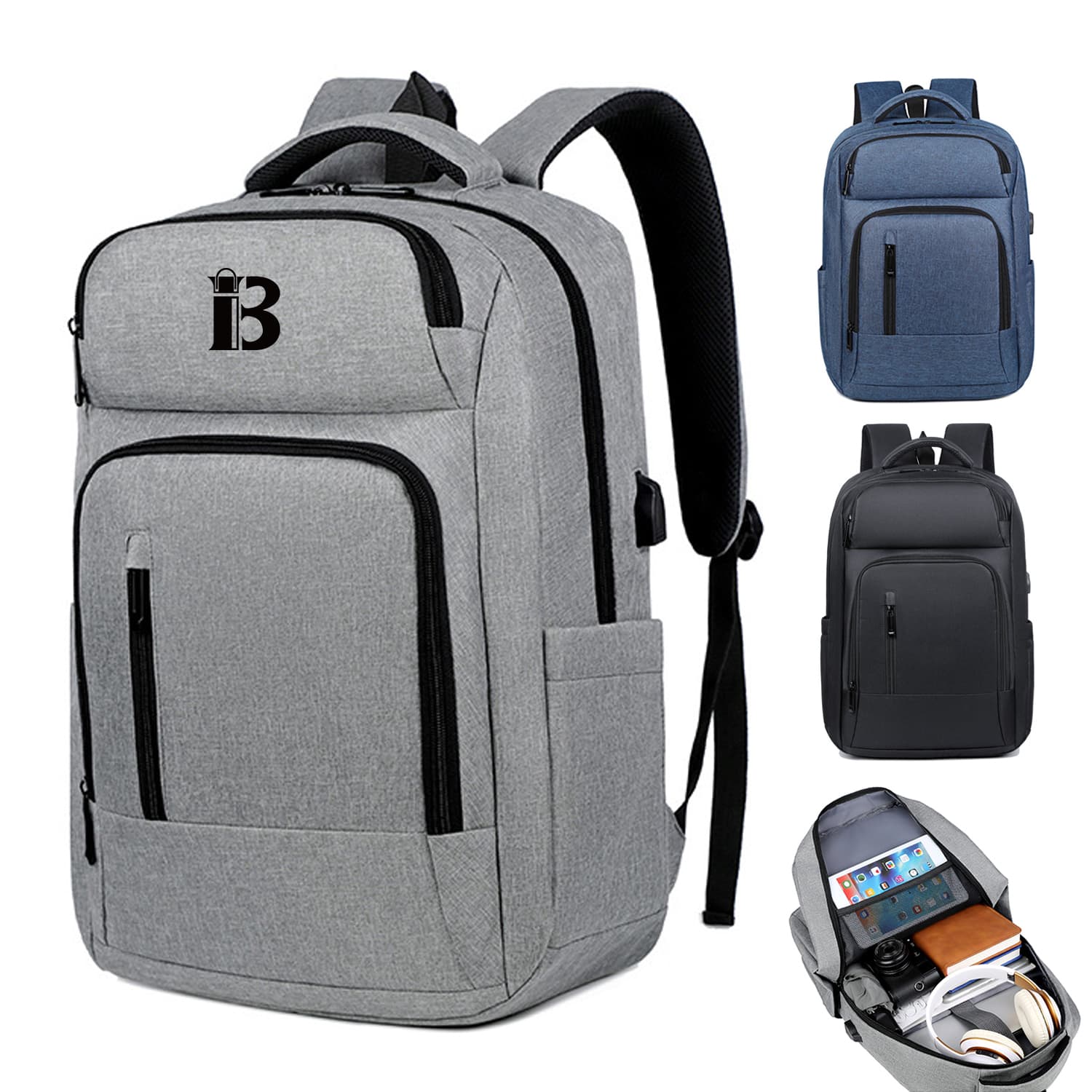 Travel Essentials Laptop Backpack thumbnail 5
