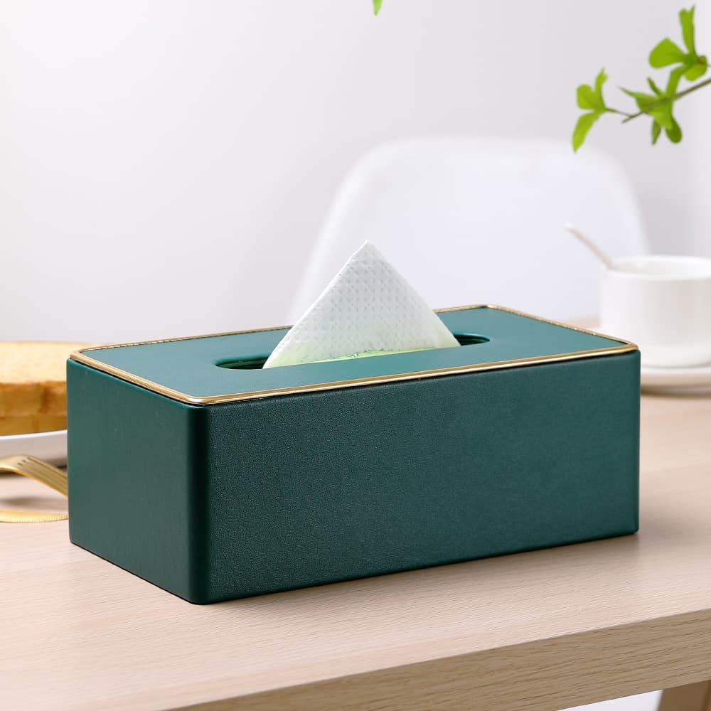 Modern PU Leather Tissue Box Napkin Organizer thumbnail 4