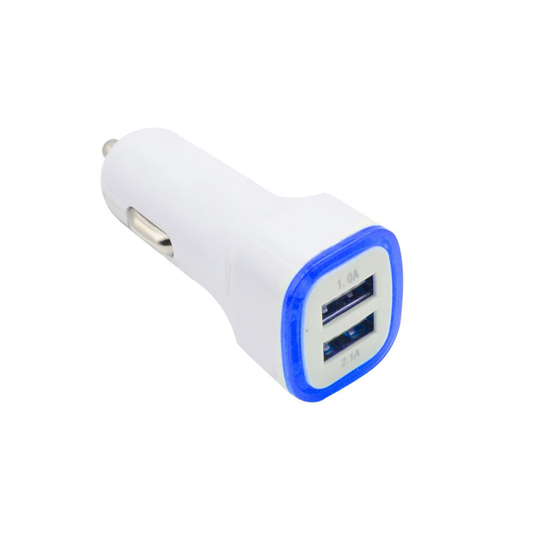 Dual Ports Led Light Square Usb Car Charger Adapter thumbnail 2